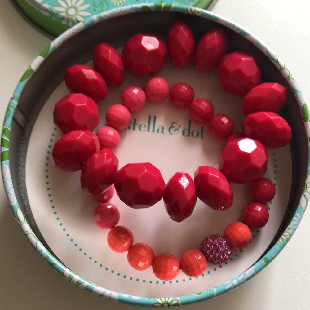 NWT • STELLA & DOT • Poppy Set of 2 Bracelet Gift Set - Picture 10 of 16